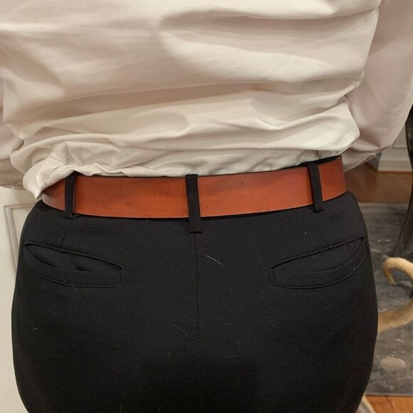 Chico’s Brown Leather & Crystals Belt sz M - Picture 3 of 3